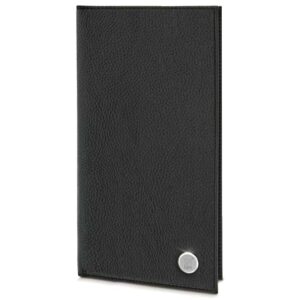 Black Navy Midshipmen Leather Passport Wallet