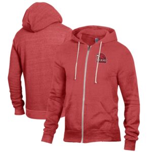 Men's Red Miami University RedHawks Rocky Full-Zip Hoodie