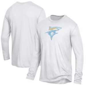 Men's White LIU Sharks Keeper Long Sleeve T-Shirt