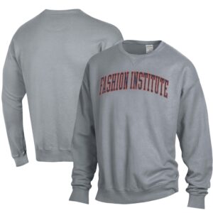 Men's ComfortWash Gray SUNY Fashion Institute of Technology Tigers Garment Dyed Pullover Sweatshirt