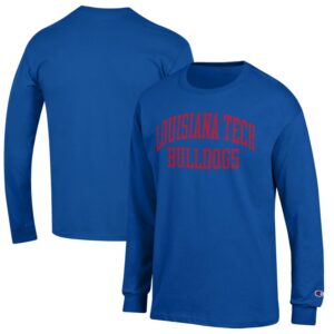 Men's Champion Royal Louisiana Tech Bulldogs Jersey Long Sleeve T-Shirt