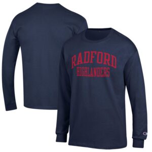 Men's Champion Navy Radford Highlanders Jersey Long Sleeve T-Shirt
