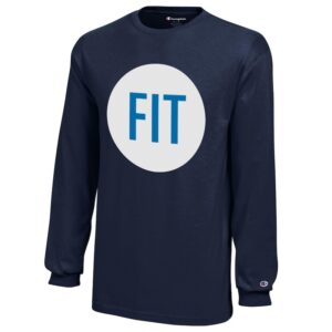 Youth Champion Navy SUNY Fashion Institute of Technology Tigers Jersey Long Sleeve T-Shirt