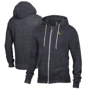 Men's Alternative Apparel Heathered Black VCU Rams Rocky Full-Zip Hoodie