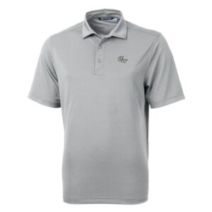 Men's Cutter & Buck Gray George Washington University Big & Tall Virtue Eco Pique Recycled Polo