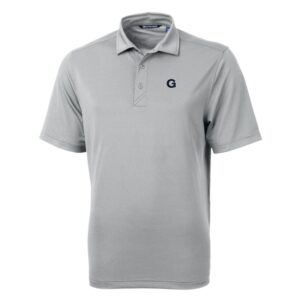 Men's Cutter & Buck Gray Georgetown Hoyas Big & Tall Virtue Eco Pique Recycled Polo