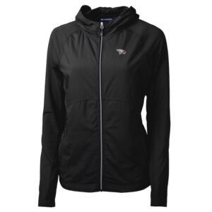 Women's Cutter & Buck Black North Carolina Central Eagles Adapt Eco Knit Full-Zip Jacket