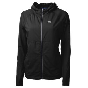 Women's Cutter & Buck Black Air Force Falcons Adapt Eco Knit Full-Zip Jacket