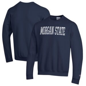 Men's Champion Navy Morgan State Bears Eco Powerblend Crewneck Sweatshirt