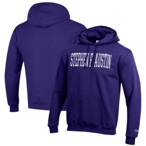 Men's Champion Purple Stephen F Austin Lumberjacks Eco Powerblend Pullover Hoodie