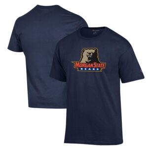 Men's Champion Navy Morgan State Bears Primary Jersey T-Shirt