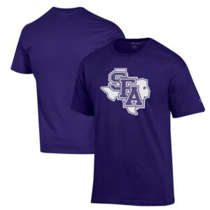Men's Champion Purple Stephen F Austin Lumberjacks Primary Jersey T-Shirt
