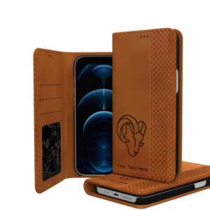 Los Angeles Rams Personalized Burn Design iPhone Folio Case