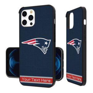 New England Patriots Personalized Stripe Design iPhone Bump Case