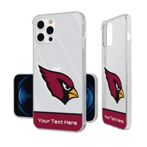 Arizona Cardinals Personalized Endzone Plus Design iPhone Clear Case