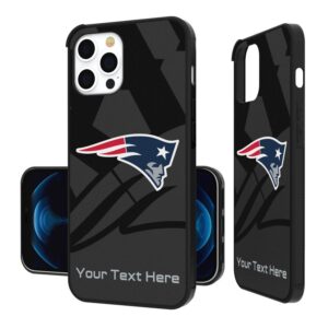 New England Patriots Personalized Tilt Design iPhone Bump Case