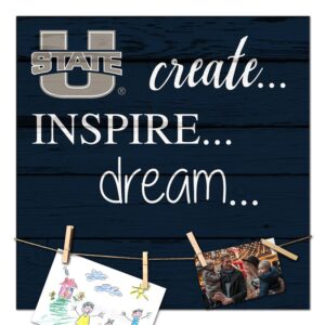 Utah State Aggies 18'' x 18'' Create Inspire Dream Sign