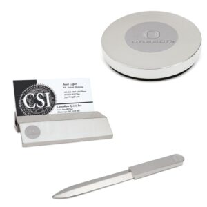 Silver Oregon Ducks Desk Gift Set