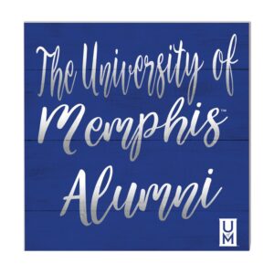 Blue Memphis Tigers 10'' x 10'' Alumni Plaque
