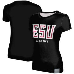 Women's Black East Stroudsburg Warriors Athletics T-Shirt