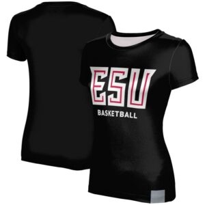 Women's Black East Stroudsburg Warriors Basketball T-Shirt