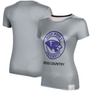 Women's Gray High Point Panthers Cross Country T-Shirt