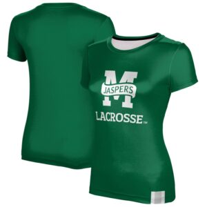 Women's Green Manhattan Jaspers Lacrosse T-Shirt