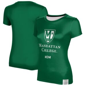 Women's Green Manhattan Jaspers Mom T-Shirt