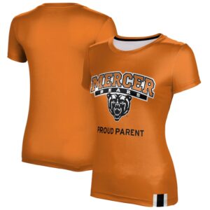 Women's Orange Mercer Bears Proud Parent T-Shirt
