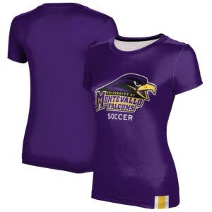 Women's Purple Montevallo Falcons Soccer T-Shirt