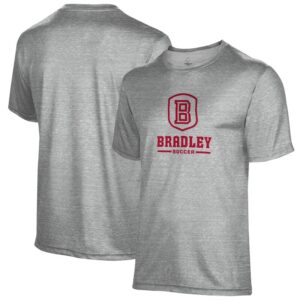 Men's Gray Bradley Braves Soccer Name Drop T-Shirt