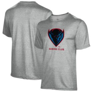 Men's Gray DePaul Blue Demons Rowing Name Drop T-Shirt