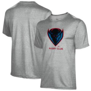 Men's Gray DePaul Blue Demons Rugby Name Drop T-Shirt