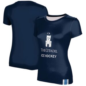 Women's Navy Citadel Bulldogs Ice Hockey T-Shirt