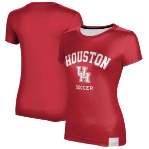 Women's Red Houston Cougars Soccer T-Shirt