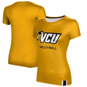 Women's Gold VCU Rams Volleyball T-Shirt