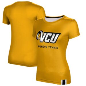 Women's Gold VCU Rams Women's Tennis T-Shirt