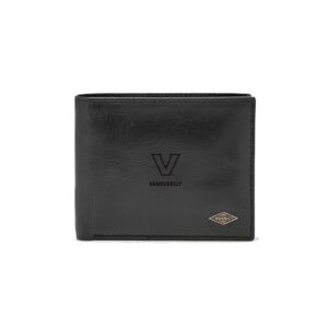 Men's Fossil Black Vanderbilt Commodores Leather Ryan RFID Passcase Wallet