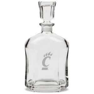 Cincinnati Bearcats 23.75oz. Crystal Whiskey Decanter
