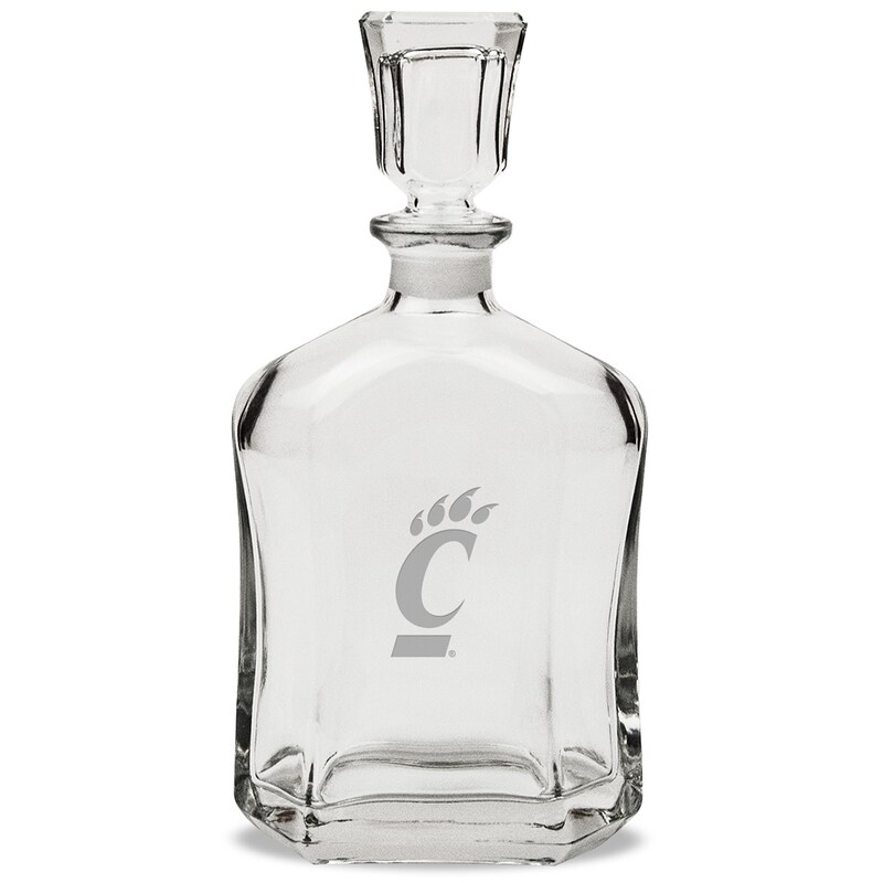 Cincinnati Bearcats 23.75oz. Crystal Whiskey Decanter
