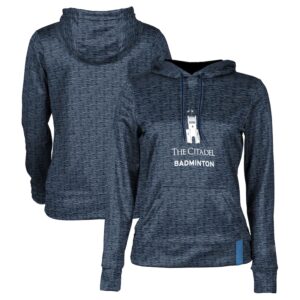Women's Navy Citadel Bulldogs Badminton Pullover Hoodie