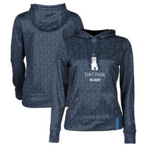 Women's Navy Citadel Bulldogs Rugby Pullover Hoodie