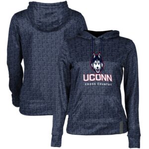 Women's Navy UConn Huskies Cross Country Pullover Hoodie