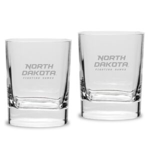 North Dakota 2-Piece 11.75oz. Square Double Old Fashioned Glass Set