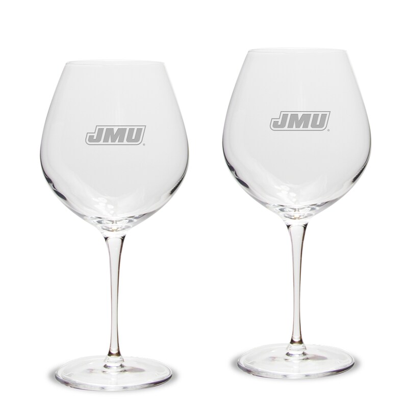 James Madison Dukes 2-Piece 22oz. Luigi Bormioli Titanium Robusto Wine Glass Set