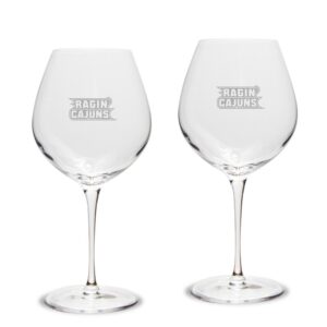 Louisiana Ragin' Cajuns 2-Piece 22oz. Luigi Bormioli Titanium Robusto Wine Glass Set