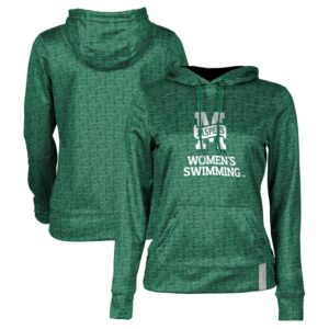 Women's Green Manhattan Jaspers Women's Swimming Pullover Hoodie