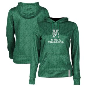 Women's Green Manhattan Jaspers Women's Track & Field Pullover Hoodie