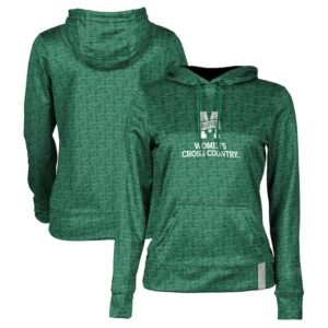 Women's Green Manhattan Jaspers Women's Cross Country Pullover Hoodie