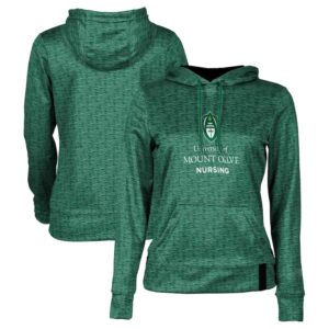 Women's Green Mount Olive Trojans Nursing Pullover Hoodie